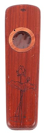 Wood Kazoo Lightweight Guitar Partner Tragbares Flötenmusikinstrument mit Flötenmembran für Chöre (Rosenholz)