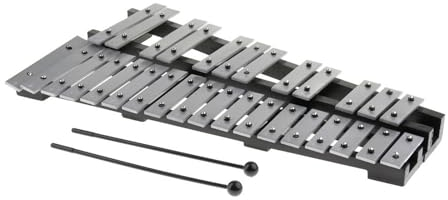 BABYCE Glockenspiel Erwachsene Percussion Glockenspiel Xylophon Glockenset 30 Noten Mit Glockenschlägeln, Tragetasche