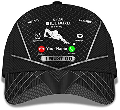 351 Baseballkappe Billard Ruft, Ich Muss Gehen, Spieler Basecap Verstellbare Trucker Baseballcap Sonnenschutz Golf Hüte Für Herren, Damen, Teenager