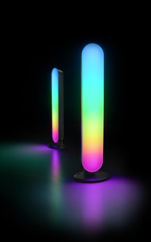 TRIO LIGHTING Lámparas de mesa led rgb Gaming Game 2.5W negro 2pcs - R55382102