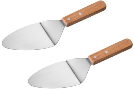 INOOMP 2stücke Metallspatel Für Käse Und Pizza Grillspatel Aus Spatel Für Flache Oberflächen Pizzaschaufel Tragbar Spatel Für Backen Und Grillen