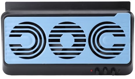 Yusat Car Solar Exhaust Fan Cooling Fan Quiet Multifunctional Solar Power Car Window Vent Fan Air Circulation Air Purification Fan (Black)