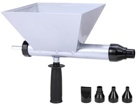 Máquina de lechada de mortero eléctrico, máquina de lechada apuntadora, máquina de lechada de cemento portátil, calafateo de cemento de metal con 4 boquillas, diseño de embudo portátil, aplicador de