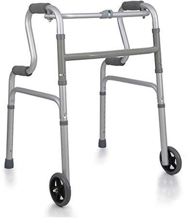 Andador plegable para ancianos, reposabrazos ajustable, andador sin ruedas para personas mayores (aleación de aluminio) Beauty Comes