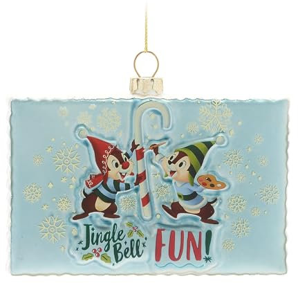 Disney Store Décoration Tic et Tac Lettre au père Noël en Verre