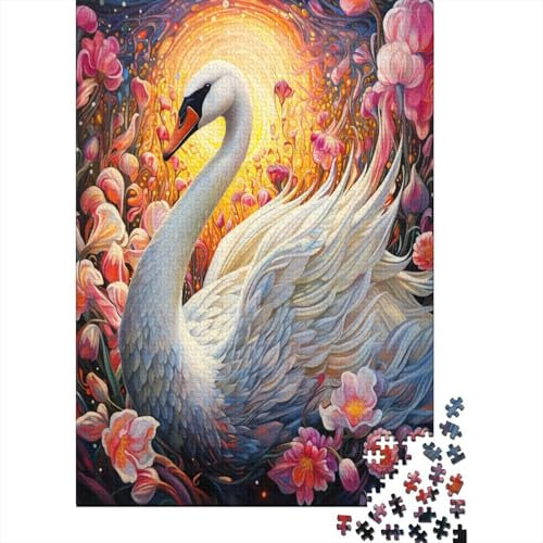 Puzzles Schöner Schwan Klassische Puzzles Erwachsene Puzzles Tier Clevere Rätsel Puzzle 1000 Teile Herausforderndes Geschicklichkeitsspiel Für Erwachsene 1000pcs (75x50cm)