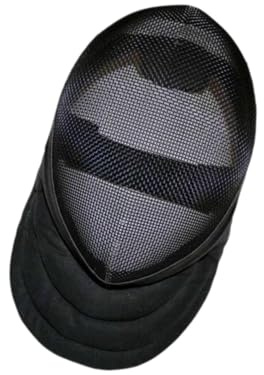 Harilla Fechthelm mit Innenfutter Comfort Fechtausrüstung Fechtmaske zum Üben, Schwarz L