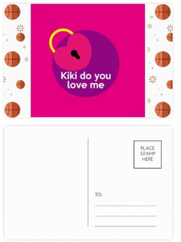 Englischer klassischer emotionaler Songtext Show Love Basketball Postkarten-Set Dankeskarte Mailing Seite 20 Stück
