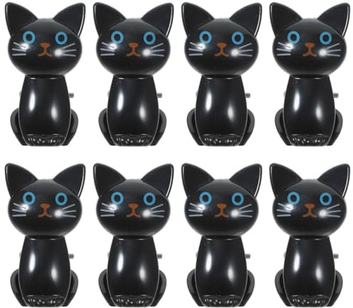 NUOBESTY 8 Clips Chats Mignons Clips Polyvalents De Scellage Pour Sachets Alimentaires Fermeture Hermétique Pour Restes Pain Collations Et Sacs De Congélation Accessoire Cuisine
