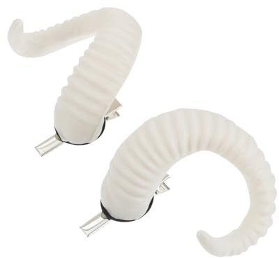 HEALEEP A Pair Horns Hair Clips Lightweight Plastic Unique Fashion Halloween Cosplay Headwear Hair Decor for Adults and Boys and Girls Fancy Dress Party Random Color