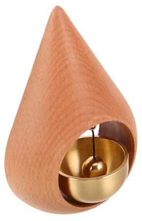 FUNOMOCYA Campanello per in Ottone con Goccia in Naturale Campanello Decorativo per Ingresso Negozio Suoneria per o Ristorante Suono e Design