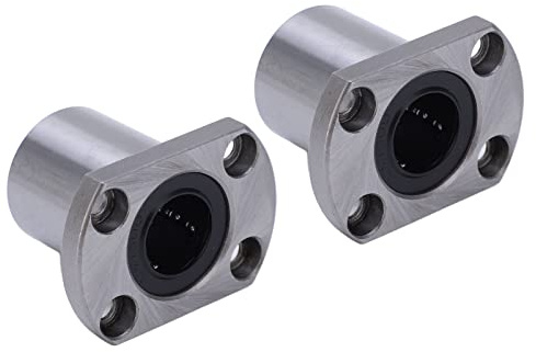 MasYosh 2PCS Linearkugellager mit Ovalem Flansch,6UU-Lagerstahl, CNC-Linearbewegungslager mit Hoher Härte und Verschleißfestigkeit, für Elektronische Geräte und Werkzeugmaschinen