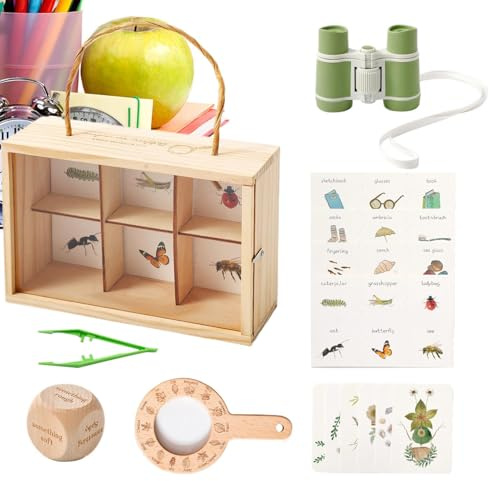 Nudorpn Barn Natur Kits - Lärande Och Pedagogiska Leksaker | Pedagogiska Naturleksaker För Naturutforskning | För Barn Från 3 År Och Uppåt, Flickor, Park, Skola, Utomhus,