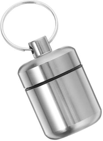 PAMINGONO Portable Earplug Case with Keyring Lightweight Waterproof Aluminium Alloy Earplug Carrying Case for Back to School Decorations and Travel