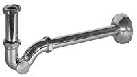 SIFONE SCARICO LAVABO BIDET A S ESSE IN OTTONE MISURA 1.1/4 SENZA PILETTA