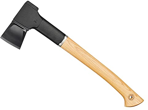 Fiskars Norden Universalaxt N12, Länge: 49,5 cm, Karbonstahl/FSC-zertifiziertes Holz, 1051144