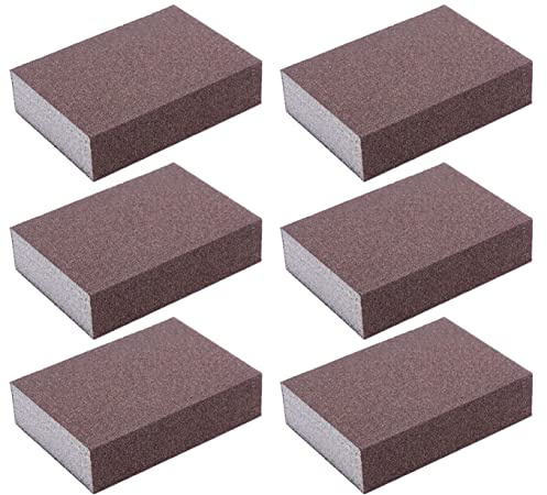 Liyafy 150 granos, esponja de esmeril, papel de lija, bloques de pulido de diamante, herramienta de lijado a mano, 6 unidades