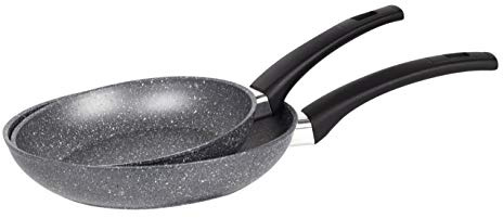 San Ignacio Juego de sartenes (20/24 cm) Root de Aluminio Forjado aptas para induccion en Color Gris