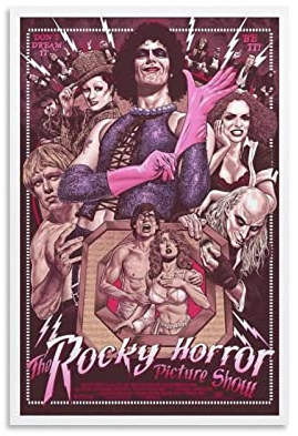 The Rocky Horror Picture Show Filmposter Poster Dekorative Gemälde Leinwand Wandkunst Dekor für Zuhause Schlafzimmer Dekor Poster 50 x 75 cm