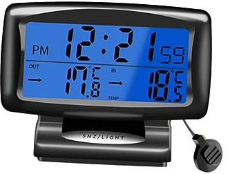 HEALEEP Thermomètre Lumineux pour Voiture Mécanique Accessoire De Tableau De Bord sans Batterie Facile à Installer