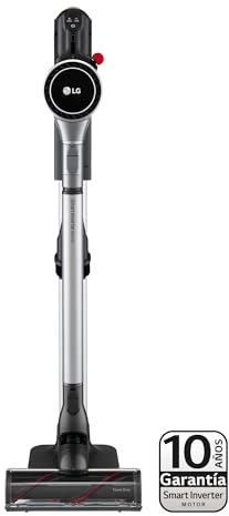 LG A9K-CORE2S - Aspirador Escoba, Kompressor 200W succión, con Doble batería y Sistema de compresión de Polvo, Silver