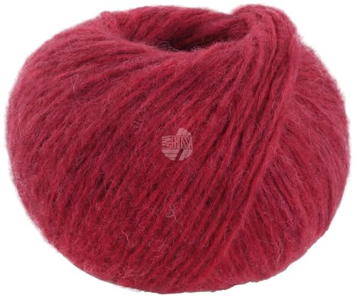 LANA GROSSA Airy | Flauschige Netzgarnstruktur aus 40% Baumwolle gefüllt mit 18% Merino- und 42% Baby Alpaka Fasern | Handstrickgarn | 50g Wolle zum Stricken & Häkeln | 170m GarnFB 16