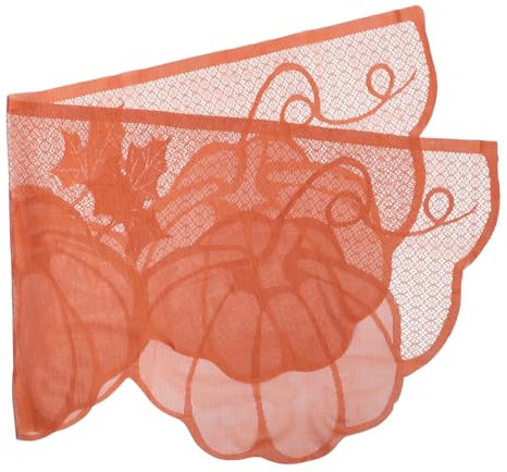 MAGICLULU 2pcs Thanksgiving Theme Pumpkin Tablecloth Home Decor Fireplaces for Thanksgiving Celebrations