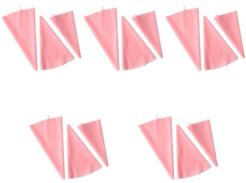 PRETYZOOM 5 Juegos Bolsas para Decorar Kitchen Gadgets Panelas Cozinha Bolsas De Celofán Transparentes Horneado Manga Pastelera Reutilizable Kit De Suministros De Decoración 3 Piezas * 5