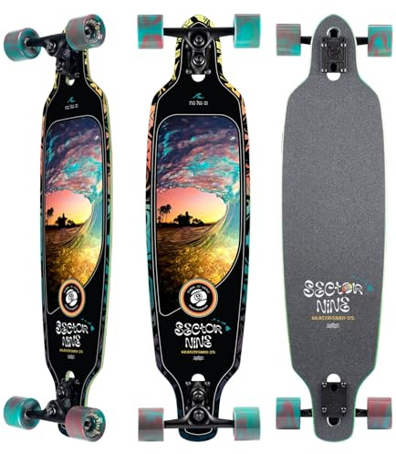 Sector 9 Fractal Shave Ice Complete Longboard Skateboard - Factory Direct
