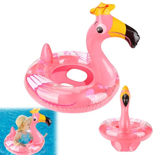 Flotadores para Bebes con Asiento, Flotador Inflable Boias para Bebe, Anillo de Natación para Bebé, Flotadores Piscina, Adecuado para Niños de 6 a 36 Meses (A)