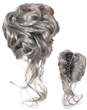 Ruwshuuk Hårdelar för updoser, updo hårdelar för kvinnor kloklämma - stylingtillbehör hästsvanshållare hårstycken för bröllop dejting vardaglig brud evenemang fest