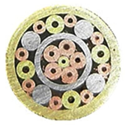 UZAMIRLEX Mosaici Pin Rivetti, Rivetti a Tubo con Perno a Mosaico for Manico di Coltello in Lega di Rame 6 mm x 90 mm