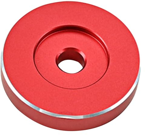ANDRESLAD Adaptateur Platine Vinyle Aluminium Robuste Accessoire de Remplacement Stable et Facile à Installer pour Tourne-disques Protection Sonore Améliorée Compatible Plupart des Disques
