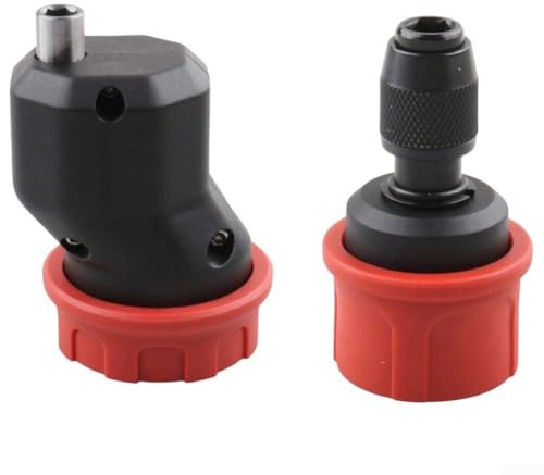 Schnellspann-Bohrfutter für 1/4-Zoll-Sechskant-Bits, bürstenloser wiederaufladbarer Umwandlungsadapter, kompatibel mit kabelgebundenen und kabellosen Bohrmaschinen, 6,35 mm (2 Stück) (c)