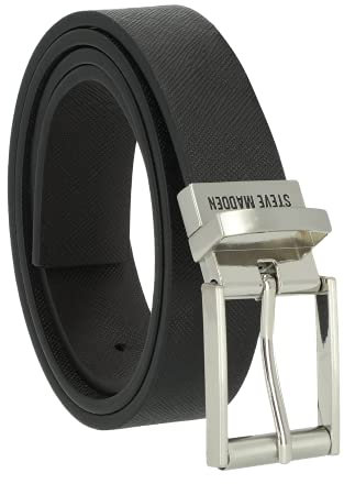 Steve Madden Men's 32mm Saffiano Reversible Belt