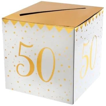 Brief- und Kartenbox 50. Geburtstag Golden Times