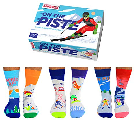 On The Piste Ski Oddsocks Socken in 39-46 im 6er Set - Strumpf