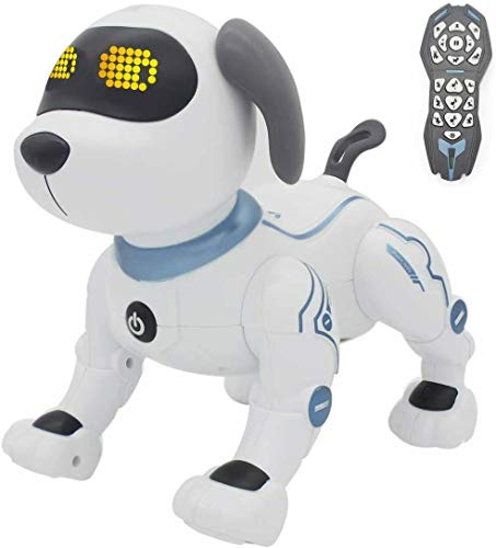 Yangers Ferngesteuerte sprachgesteuerte intelligente interaktive tanzende singende Roboter Hund Spielzeug für Kinder, rc elektronisches programmierbares Robot-Haustier-Aktionen Gehen Sitzen