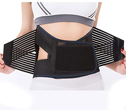 Rückenbandage Stützgürtel Rückenschmerzen Linderung Lendenwirbelsäule Rückenstütze für Männer Frauen Schweres Heben Arbeit Dual verstellbare Rückengurte für den unteren Kern Stützgürtel (Frau L)