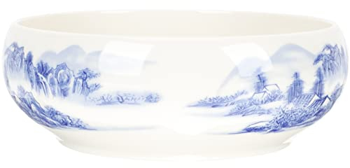 Happyyami Hydroponischer Keramiktopf Für Pflanzen Stilvolle Blumenschale Im Chinesischen Design Für Daffodils Sukkulenten Und Dekoration Im Innen Und Außenbereich