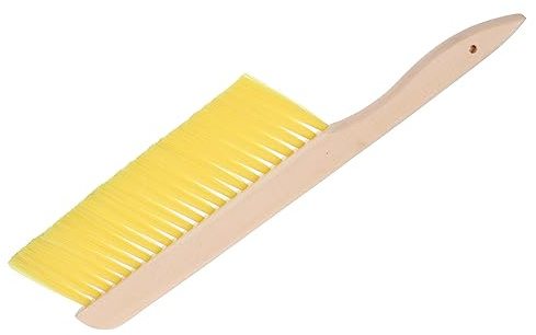 Yardwe Brosse d'Apiculteur Manche en Bois pour Nettoyage de Ruche Légère, à Trou Suspendu, pour L'Élevage Apicole Maintenance des Cadres