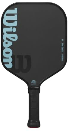 'Wilson Tempo Series 16mm Pickleball Paddles - Grip Size 2-4 1/4'', Black/Blue'