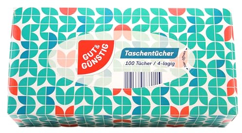 Edeka 4-lagige Taschentücher, 24er Pack (24 x 100 Tücher)