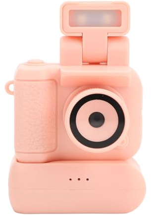 Telecamera DV Piccola HD 1080P, Mini Videoregistratore con Schermo a Colori da 1,44 Pollici con Torcia a Vibrazione, Supporto OTG, Videocamera DVR per Registrazione Video (PINK)