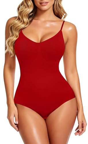 SHAPERIN Body Modellante Donna Shapewear Bodysuits Scollo V Body Contenitivo Modellante Intimo Snellente Dimagrante Pancia Piatta Body Shaper