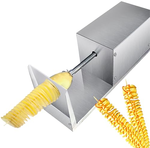Beachtiful Potatoes Slicer,French Fry Slicer Tornado Spiral Potato Slicer,Stainless Steel Twisted Potato Slicer,for Cucumber Carrot Onion Zucchini Spiral Vegetable Slicer