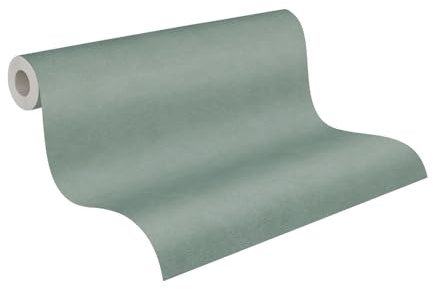 A.S. Création Vliestapete Grün - hochwertige Tapete Vlies einfarbig 399387 - Wandtapete für verschiedene Räume - Made in Germany