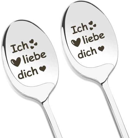 Regalo per coppie, regalo romantico per coppie, regalo di compleanno, cucchiaio da 2 pezzi per fidanzato, regalo di compleanno per lui, fidanzato, marito, moglie, couple, regalo di nozze