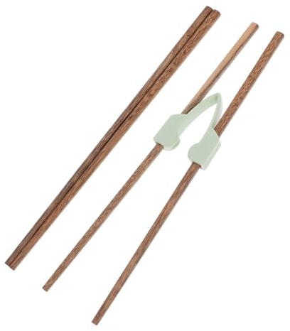 FRCOLOR 2pares Palillos Antivibración de Entrenamiento Cubiertos Adaptables para Personas Mayores Reutilizables Ayudante de Palillos para Principiantes Uso Restaurantes Asiáticos