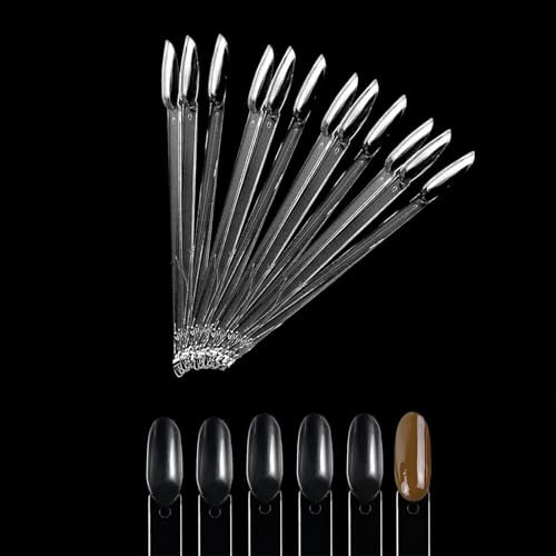 12 Pièces Nuancier Ongle,Nail Tips Art Présentoir,Présentoir Ongles Nuancier Nuancier Vernis Semi Permanent